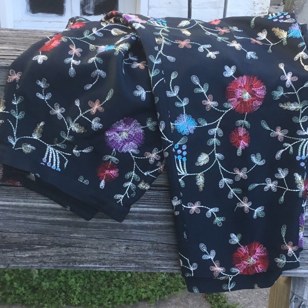 SILKLAND. Black  silk lining pants   10